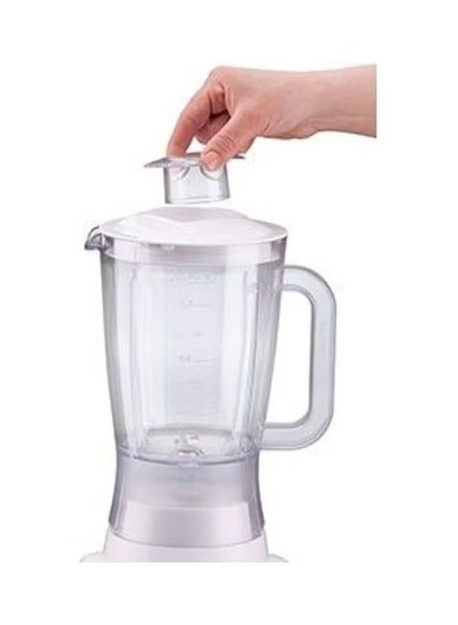 ميانتا خلاط 600 وات 1.75 لتر مع مطحنتين لون ابيض BL1281H - Image 2