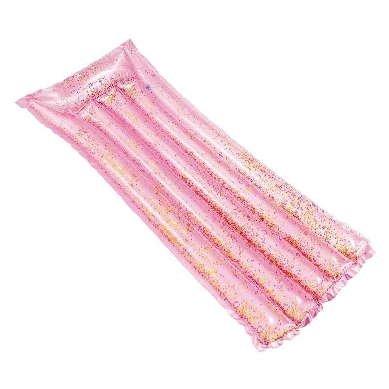 Intex - Glitter Inflatable Floating Pink Matt 170x53x15 cm - 58720EU - Image 1