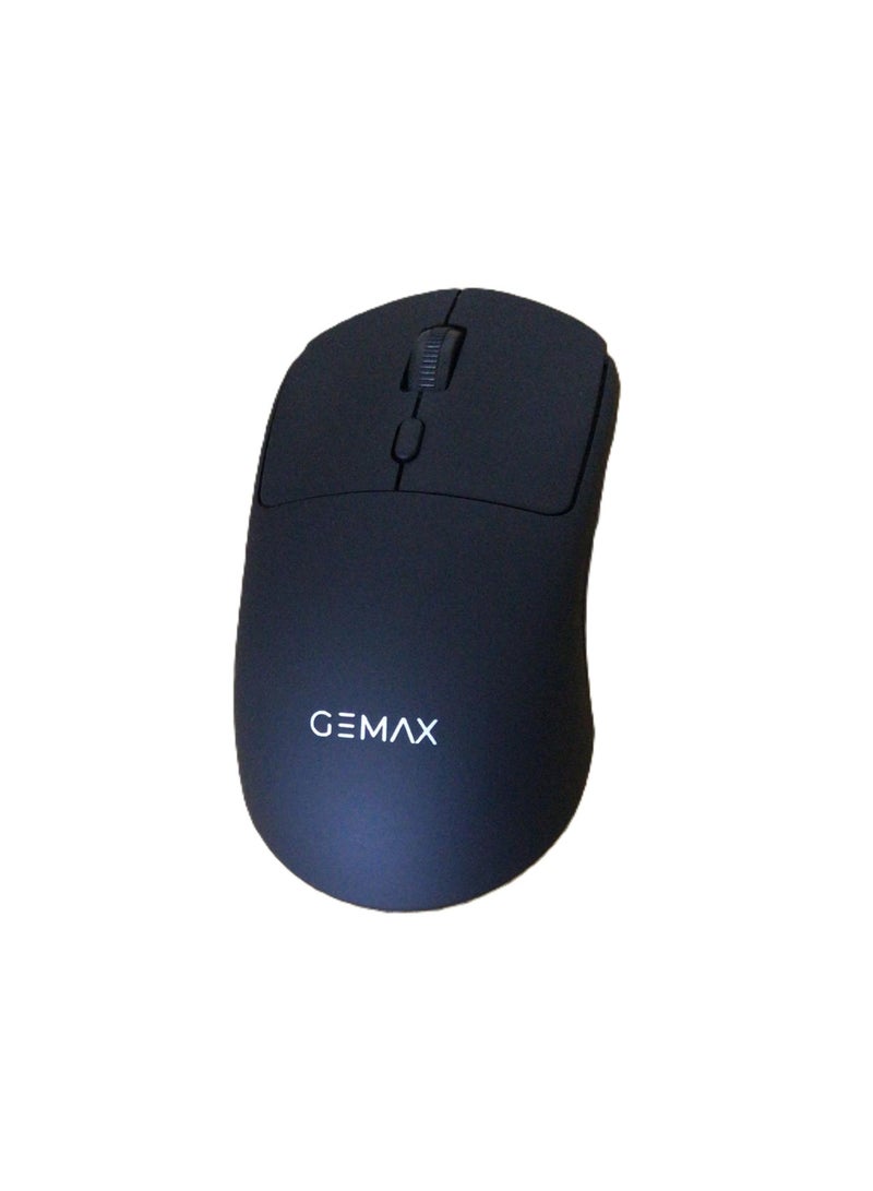 جيماكس ماوس لاسلكي GEMAX 1900 باللون الأسود – بطارية مدمجة قابلة لإعادة الشحن، تصميم مريح، حساسية عالية، أداء ثابت، مثالي للاستخدام المكتبي والمنزلي، متوافق مع الكمبيوتر واللابتوب - Image 2
