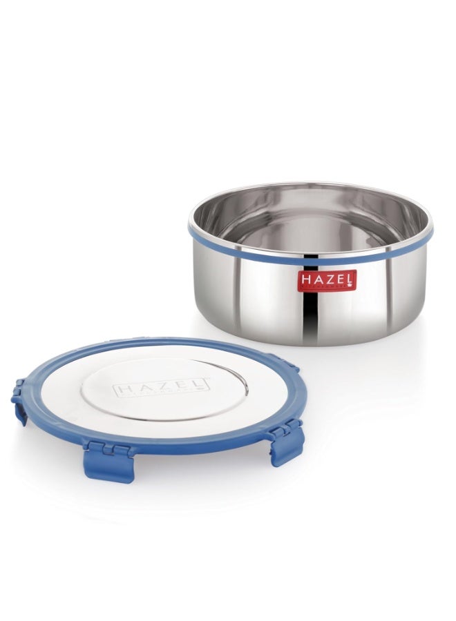 HAZEL Stainless Steel Storage Containers for Kitchen, Air Tight, 525 Ml, Tiffin Box, Set of 6 - Image 3