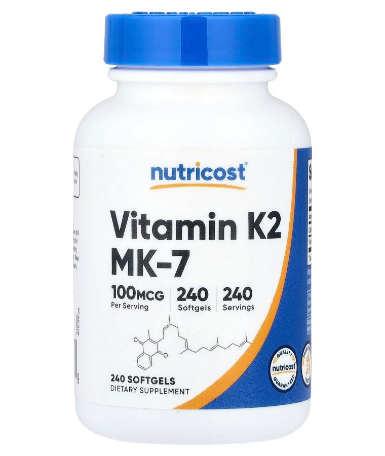 Vitamin K2 MK-7 100 mcg 240 Softgels