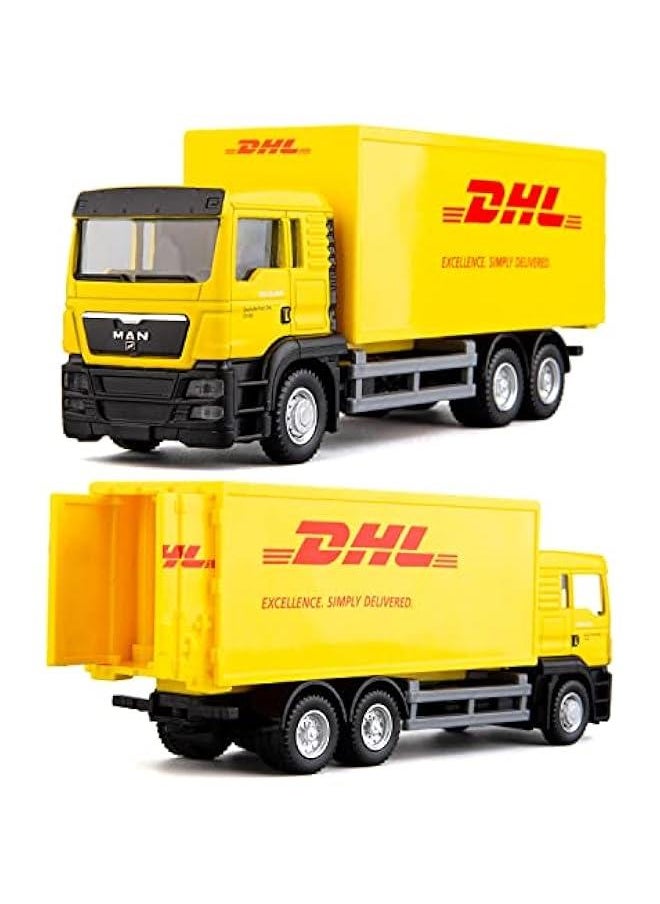 Generic - Compatible for DHL Container Truck Car Model Toy Cars, Zinc Alloy Die-Cast Vehicles Kid Toys for Boy Girl Gift - Image 1