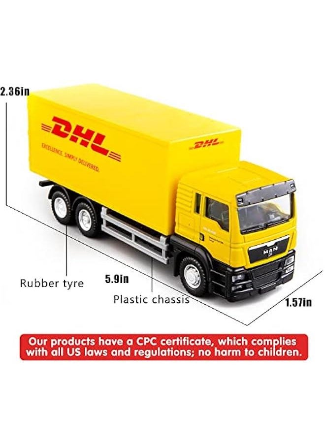 Generic - Compatible for DHL Container Truck Car Model Toy Cars, Zinc Alloy Die-Cast Vehicles Kid Toys for Boy Girl Gift - Image 1