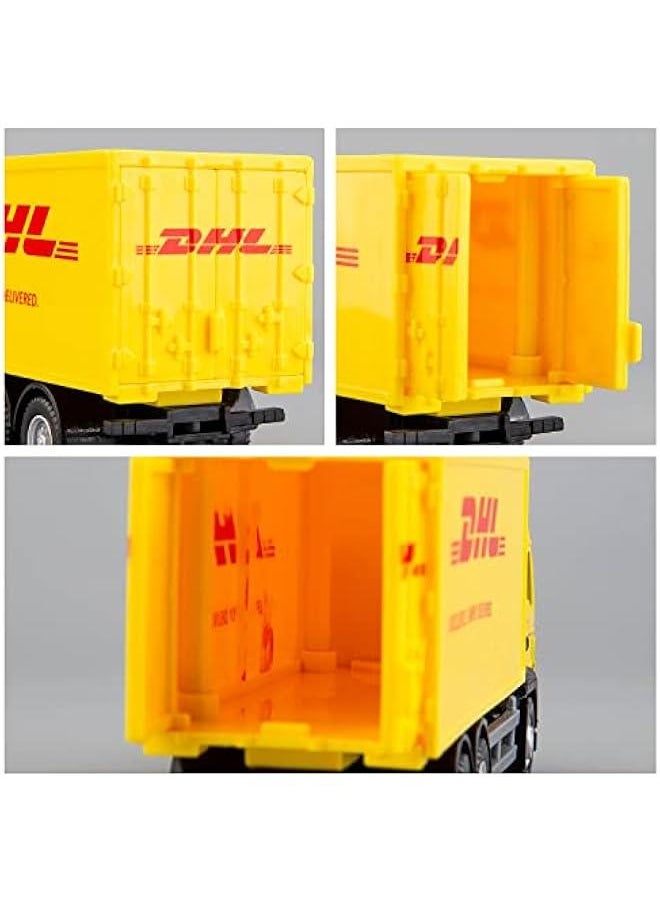 Generic - Compatible for DHL Container Truck Car Model Toy Cars, Zinc Alloy Die-Cast Vehicles Kid Toys for Boy Girl Gift - Image 1
