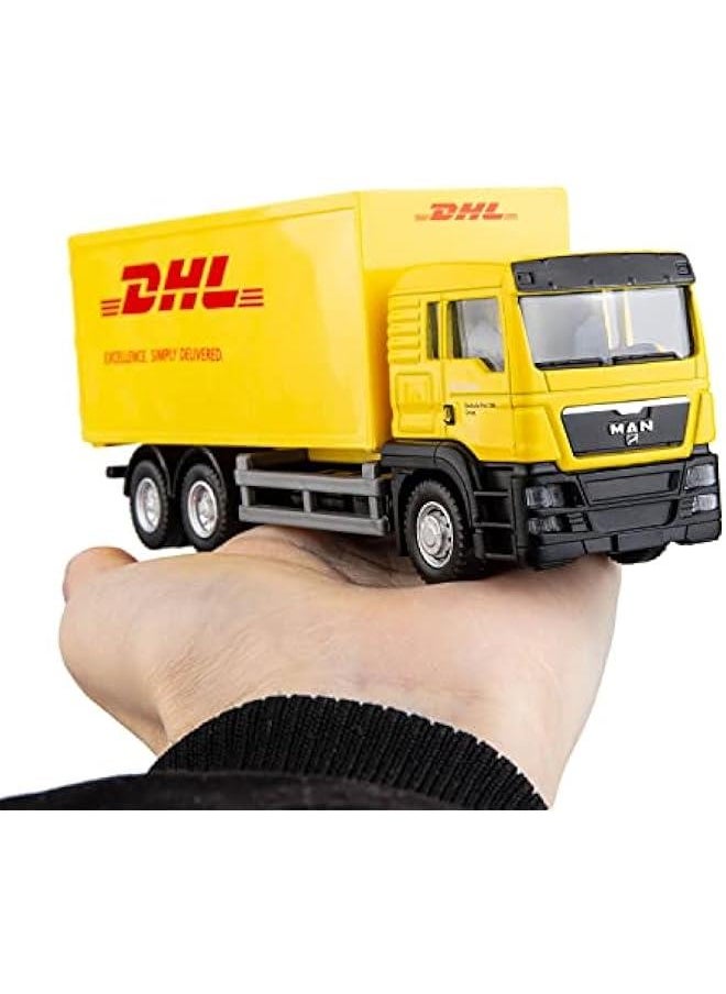 Generic - Compatible for DHL Container Truck Car Model Toy Cars, Zinc Alloy Die-Cast Vehicles Kid Toys for Boy Girl Gift - Image 1