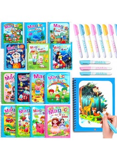 Generic SILLYME 12pcs Return Gifts Birthday Party for Kids - Magic Water Book for Kids - Water Painting Book - Coloring Drawing Painting Books kit 