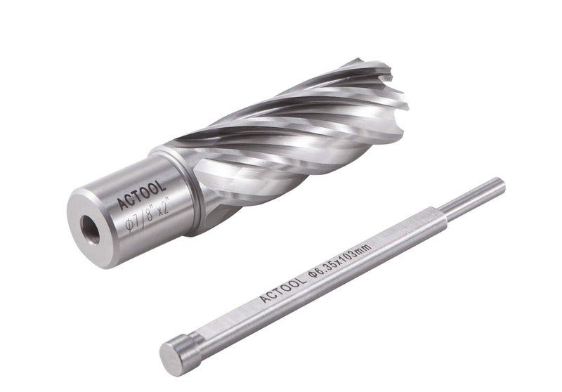 ACTOOL 7/8" Diameter × 2" Depth of Cut HSS ANNULAR Cutter with 3/4'' Weldon Shank - Image 3