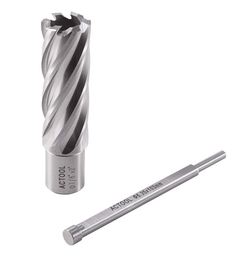 ACTOOL 7/8" Diameter × 2" Depth of Cut HSS ANNULAR Cutter with 3/4'' Weldon Shank - Image 5