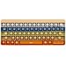 Fetinar Push Toy Pop Bubble Fidget Sensory Toys Push It Pop Fidget Toys Morandi Keyboard Shape Pop Silicone Popper Toy Learning Materials Game Gift for Kids Morandi - Image 2