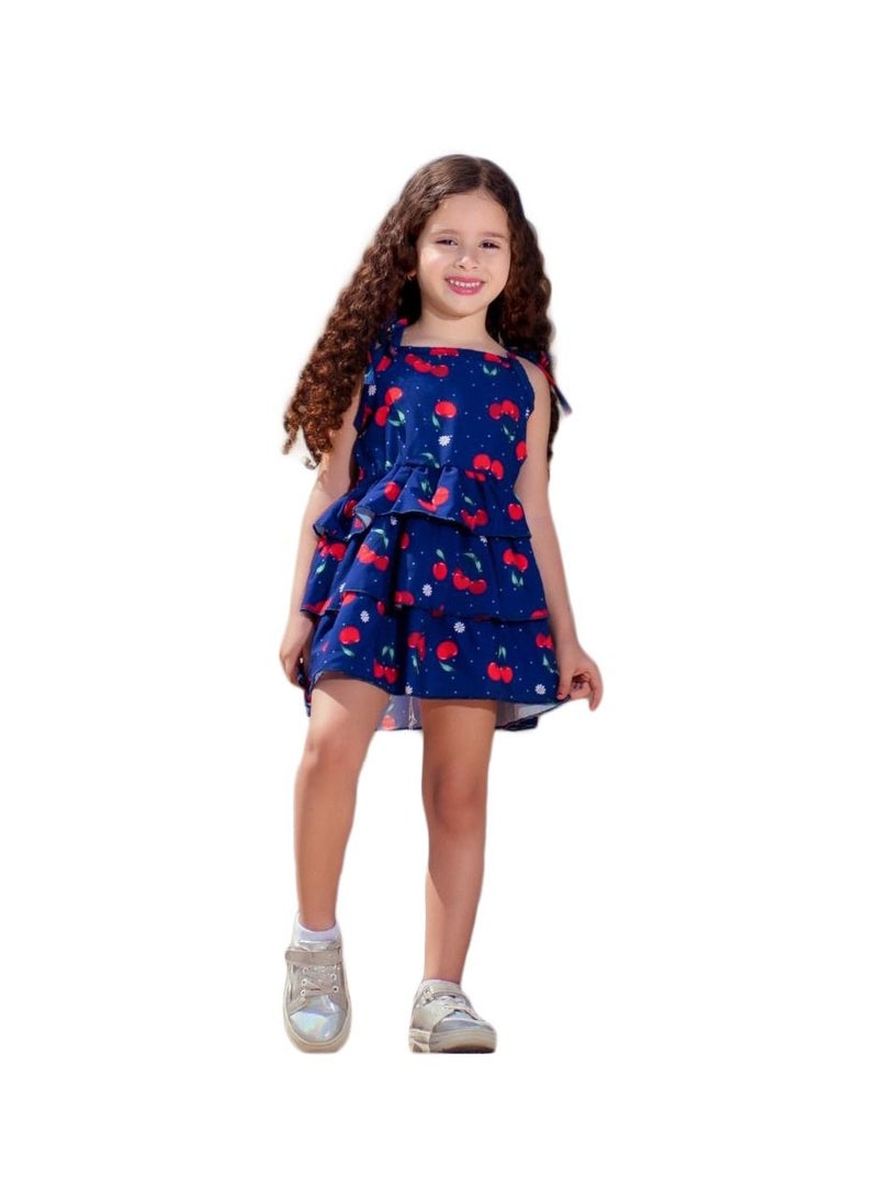 فستان بناتى لاين كحلي - Image 2