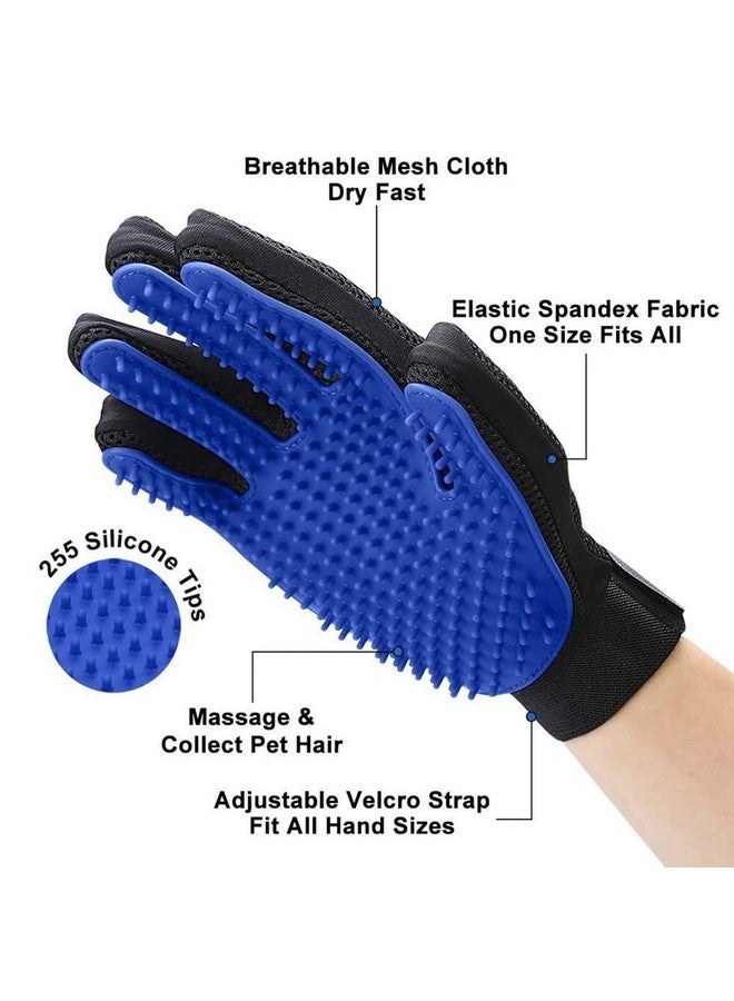 إيميلي بيتس شامبو اللافندر للكلاب والقطط مع عامل ترطيب يقلل من قشرة الرأس والحكة - 300 مل، قفازات استحمام وتزيين اليد وفرشاة تنظيف الحيوانات الأليفة للكلاب والقطط - Image 3