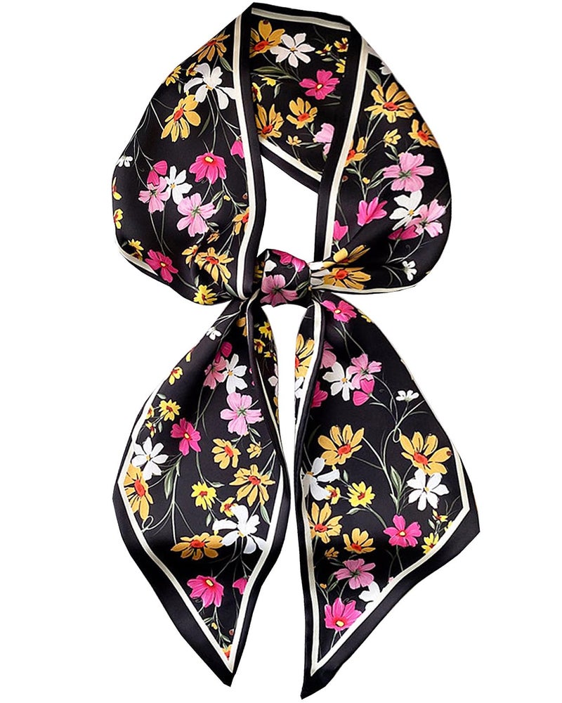 Saiusloa Purse Scarf For Handbags Head Scarves For Women's Hair Bags Scarfs Long Skinny Scarves Fashion Silky For Headbands-A1 - Image 1