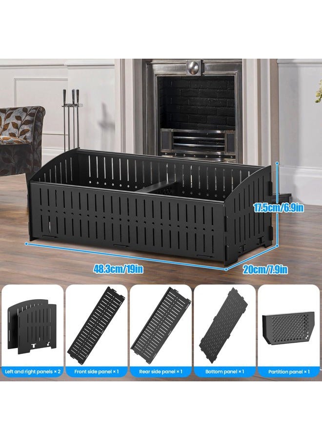 johgee Pellet Basket, 48 × 20 × 17.5 cm, 5 kg Pellet Basket for fireplaces and stoves - Image 2
