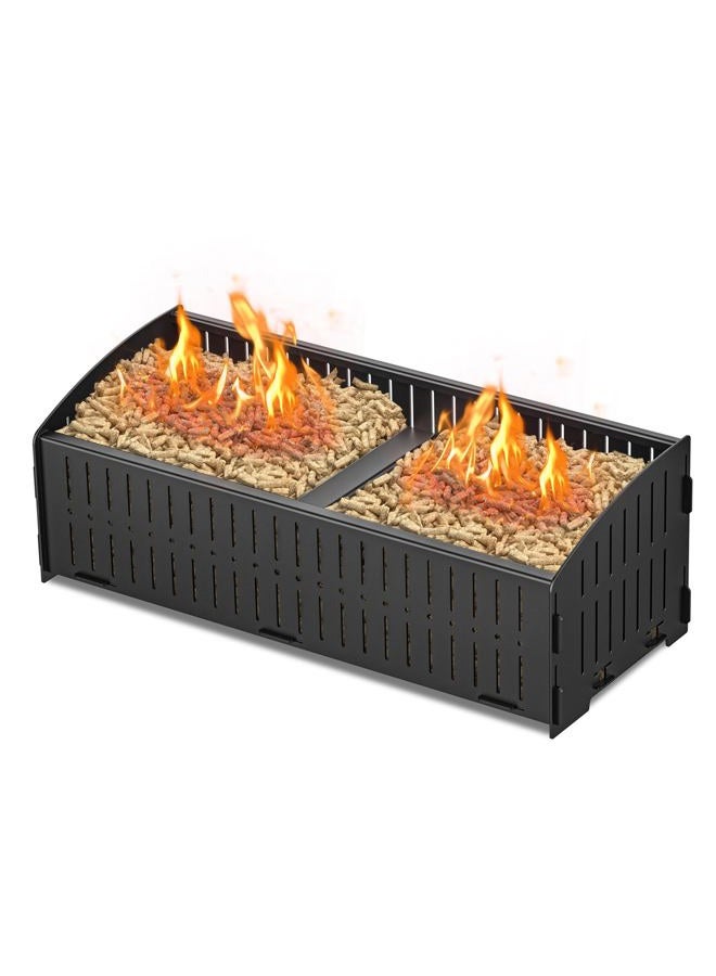 johgee Pellet Basket, 48 × 20 × 17.5 cm, 5 kg Pellet Basket for fireplaces and stoves - Image 1