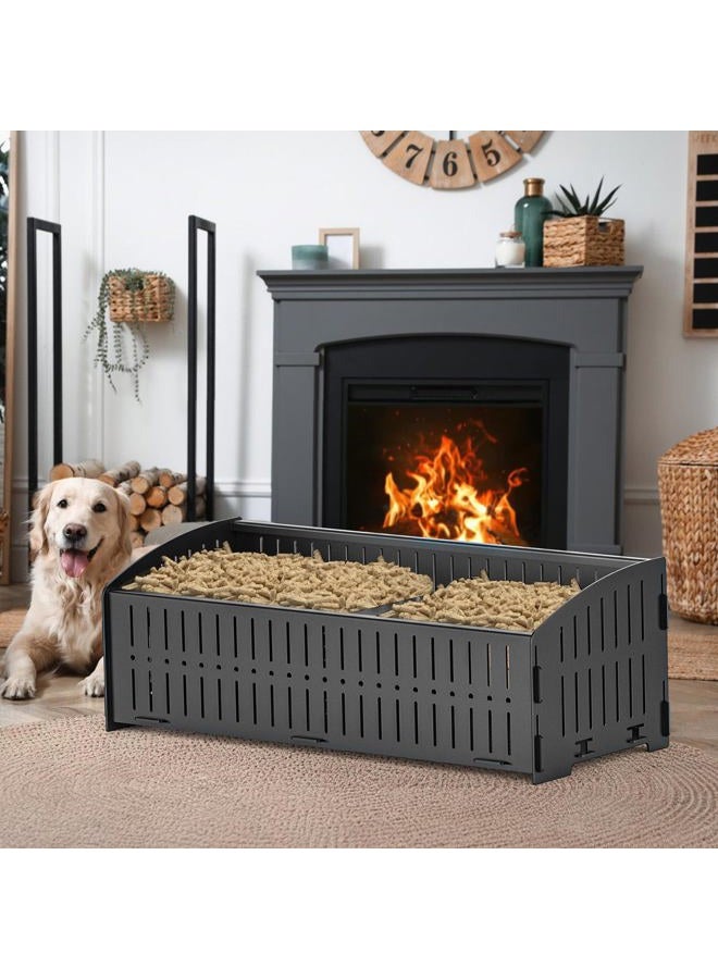 johgee Pellet Basket, 48 × 20 × 17.5 cm, 5 kg Pellet Basket for fireplaces and stoves - Image 5