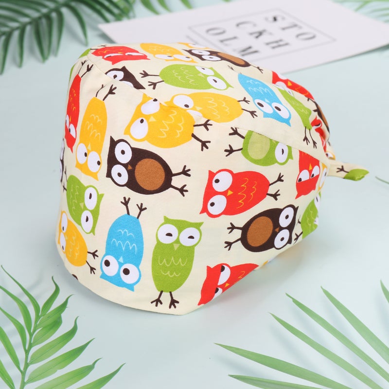 2pcs FENICAL Cotton Hat Fashion Patterned Sweat Absorption Printed Hat for Women Ladies Girls - Image 2