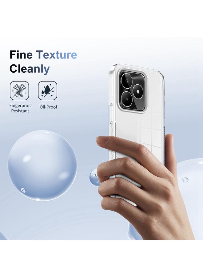 اس-توب جراب لهاتف Realme C53، جراب هاتف هجين من مادة TPU من الأكريليك الشفاف المقاوم للانزلاق، مقاس 2.5 مم - Image 5