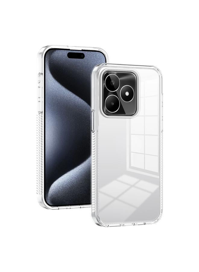 اس-توب جراب لهاتف Realme C53، جراب هاتف هجين من مادة TPU من الأكريليك الشفاف المقاوم للانزلاق، مقاس 2.5 مم - Image 1