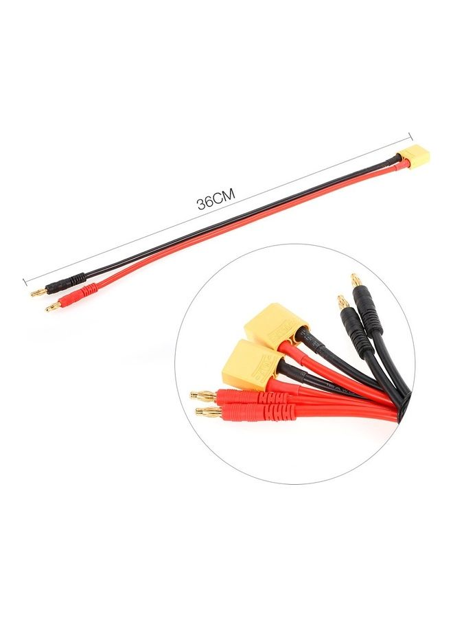 NIBEMINENT 2-Piece XT90 To 4.0 Male Banana Connector For RC Vehicle - Image 2