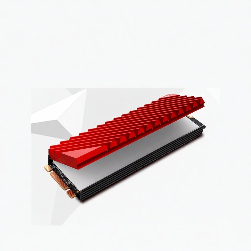 M.2-3 Radiator M.2 SSD Heat Sink Aluminum Heat Sink Tool-free Design Radiator with Thermal Pad for M.2 2280 SSD Grey - Image 5