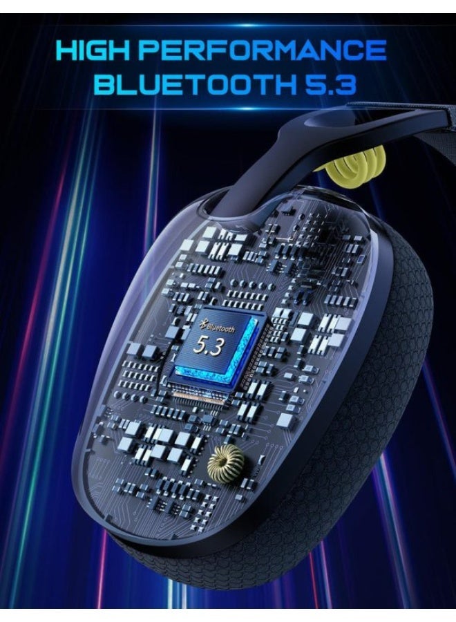 أونيكوما سماعة ONIKUMA B2 ثلاثية الاتصال (سلكي + بلوتوث + 2.4G) بدرايفر 40 مم – لون أسود - Image 5