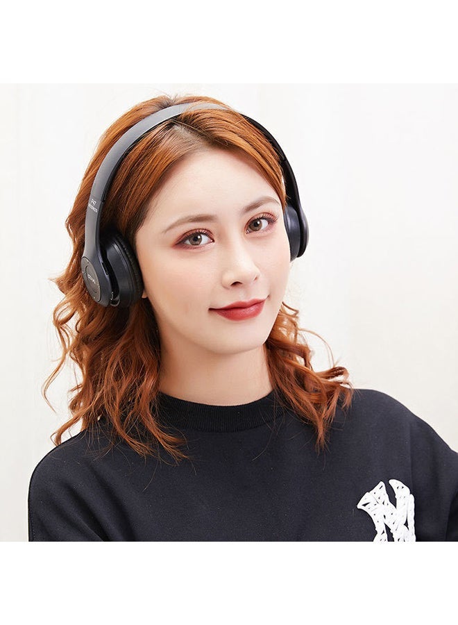 BSNL Wireless Bluetooth On-Ear Stereo Foldable Headphone Black - Image 3