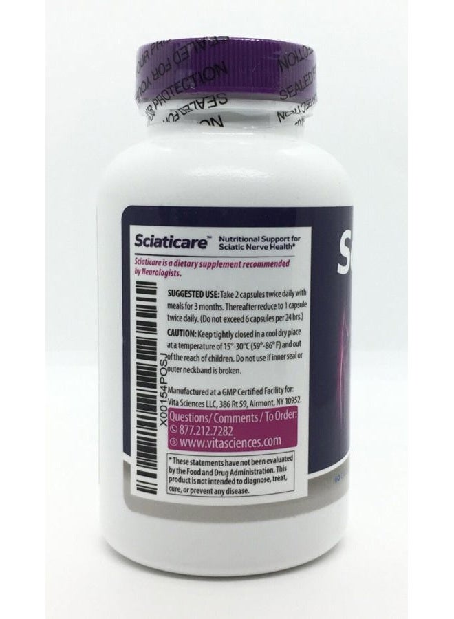 Vita Sciences Sciaticare Nerve Soothing Supplement Vitamins with Natural R-ALA Form 40X Strength, NOT Synthetic Alpha Lipoic Acid (ALA) - Lower Lumbar Sciatic, Hip, Thigh, Leg, Foot - Image 5
