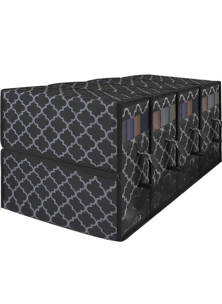 EBMINI Household Large Clothing Storage Box Four Piece Set 