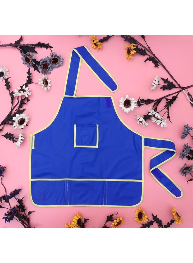 STOBOK Children Kids Waterproof Art Craft Apron Smock for DIY Painting Drawing (Blue) - Image 1