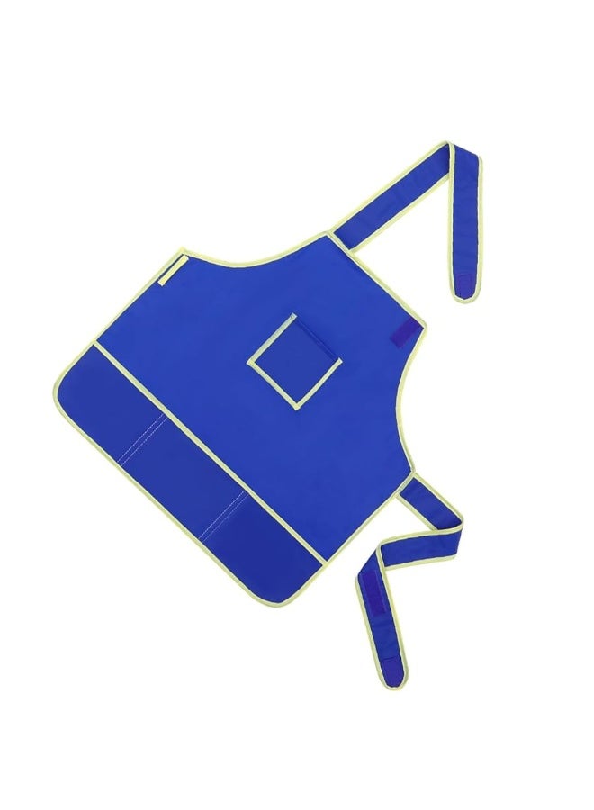 STOBOK Children Kids Waterproof Art Craft Apron Smock for DIY Painting Drawing (Blue) - Image 5