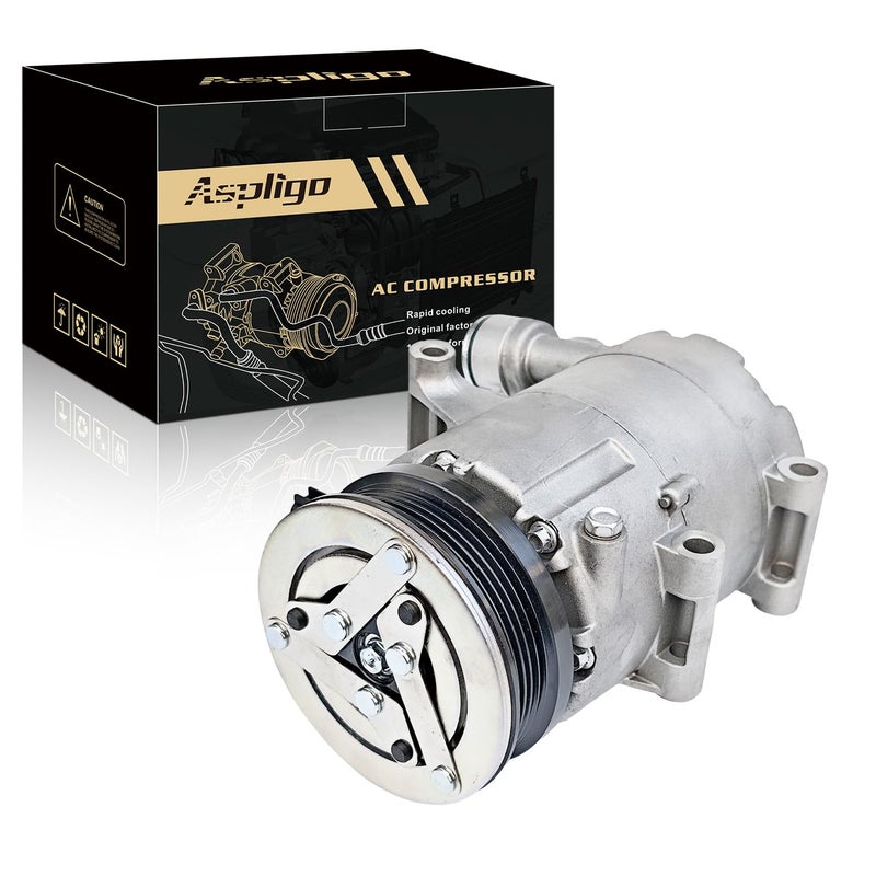 Aspligo Air Conditioner AC Compressor Fits for Ford Focus 20L 2012 2013 2014 with AC Clutch CO29079C AC Compressor Replaces 1816964 BV6N19D629BC BV6Z19703B CV6Z19703B CV6Z19703J