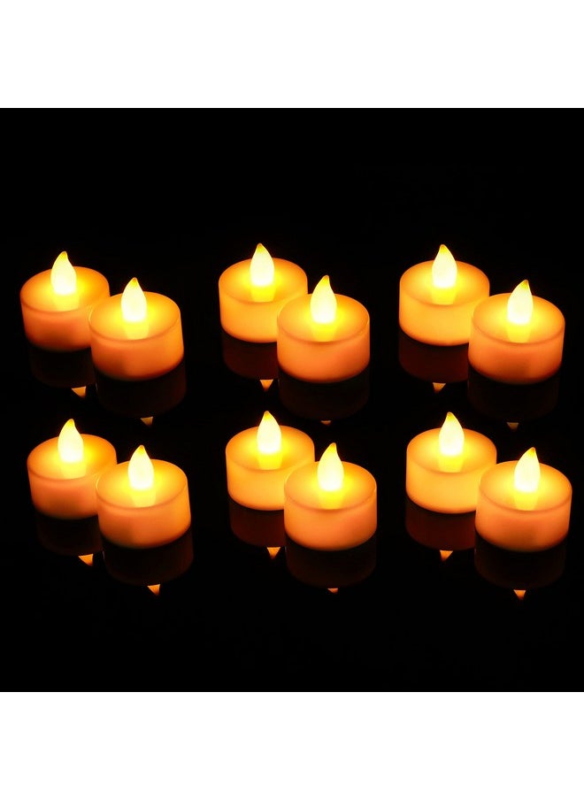 Satyam Kraft SATYAM KRAFT 6 Pcs Flameless & Smokeless Decorative Acrylic Led TeaLight Candles for Home Decor,Gifts,Christmas, Valentine Festival, Anniversary,Birthday,Wedding(Yellow)  - Image 1