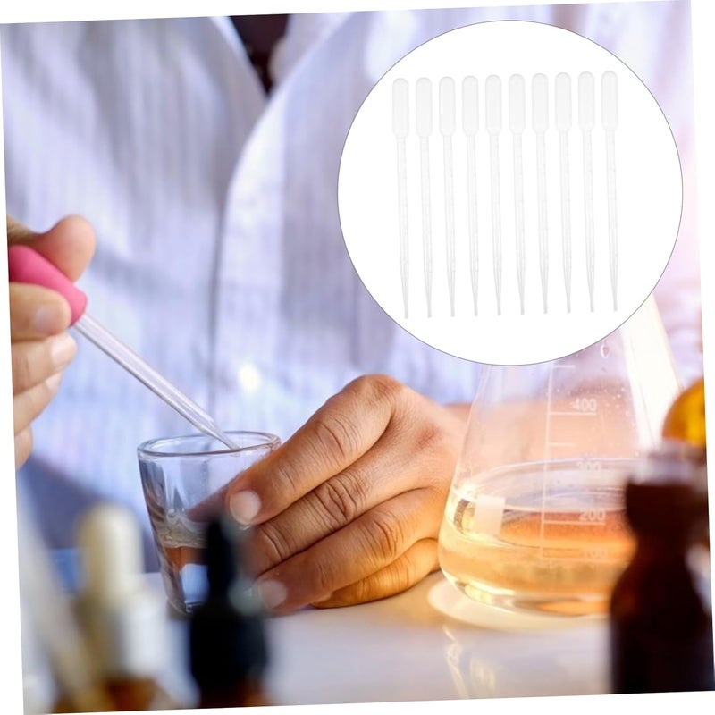 GARVALON 50pcs Disposable Plastic Graduated Transfer Pipettes for Essential Oils Cosmetics and Laboratory Use Accurate Liquid Measurement and Easy Grip - Image 4