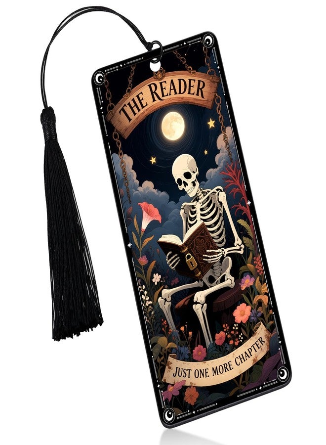 TI-EDC Gothic Scream Gifts Tarot Dark Romance Bookmark, Book Lover Gifts for Women, Christmas Horror Bookmarks, Skull Stocking Stuffers for Adult Teen Girls Boys - Image 1
