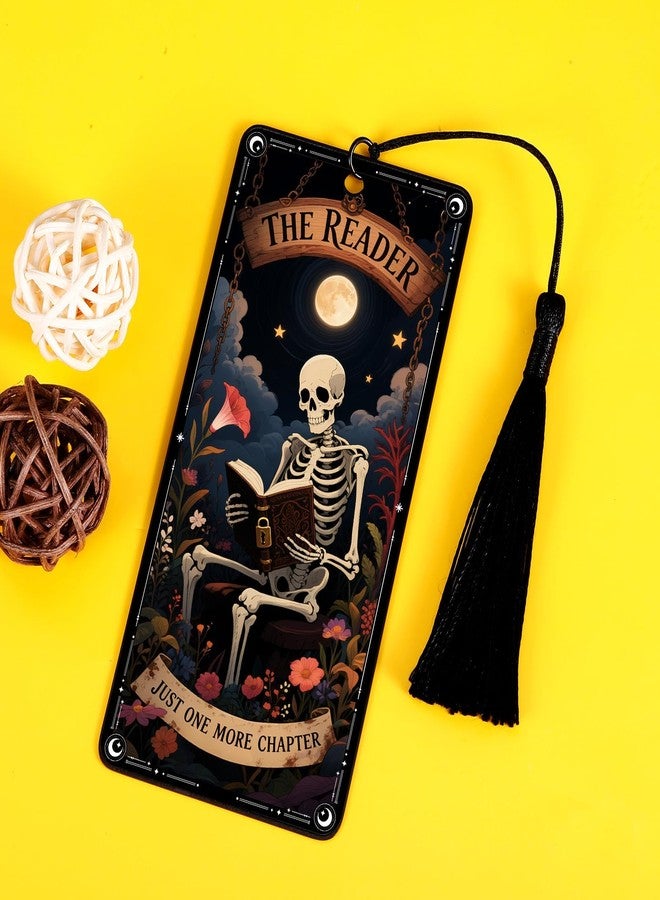 TI-EDC Gothic Scream Gifts Tarot Dark Romance Bookmark, Book Lover Gifts for Women, Christmas Horror Bookmarks, Skull Stocking Stuffers for Adult Teen Girls Boys - Image 5