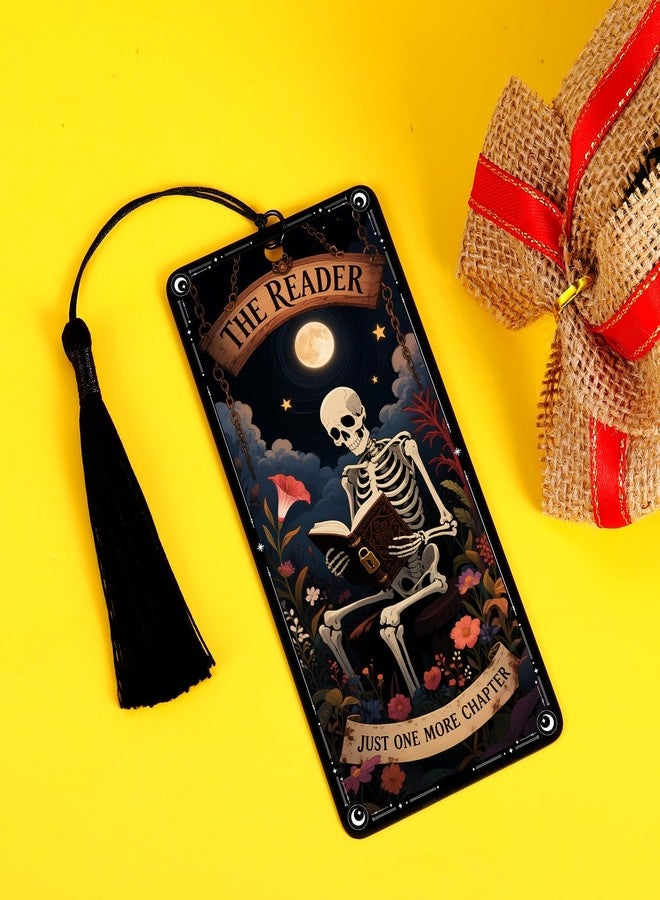 TI-EDC Gothic Scream Gifts Tarot Dark Romance Bookmark, Book Lover Gifts for Women, Christmas Horror Bookmarks, Skull Stocking Stuffers for Adult Teen Girls Boys - Image 4