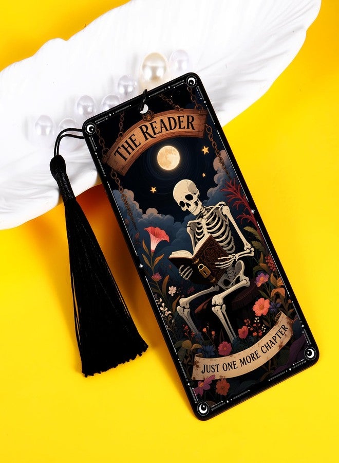 TI-EDC Gothic Scream Gifts Tarot Dark Romance Bookmark, Book Lover Gifts for Women, Christmas Horror Bookmarks, Skull Stocking Stuffers for Adult Teen Girls Boys - Image 3
