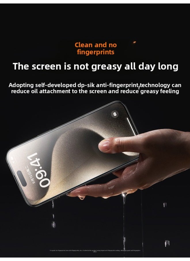 Generic - [Corning Glass] For Iphone 15Pro Max Tempered Film For Iphone13/14 Mobile Phone Film Dust Free Warehouse 15Pro New-Color:[super Clear Corning☆Special Offer 3 Sets] Full Coverage With Curved Edges★30 Times Anti-fall★Free Dust-free Warehouse-Size:For Iphone 12 Pro - Image 1