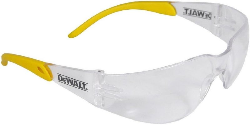 DEWALT DPG54 Clear Safety Glasses with Yellow Frame - 12 Pairs - Image 2
