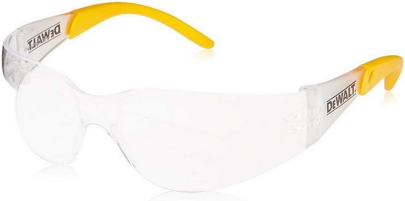 DEWALT DPG54 Clear Safety Glasses with Yellow Frame - 12 Pairs - Image 3