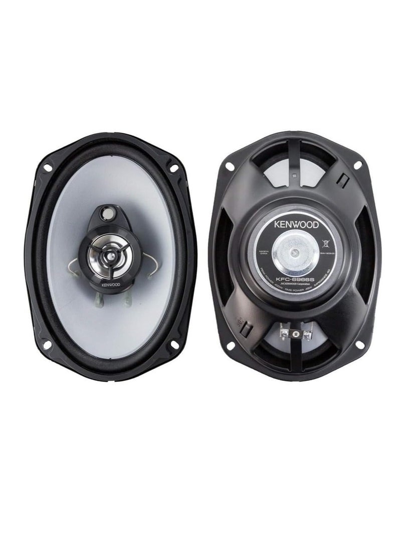 KENWOOD Kenwood KFC-S6966 6 x 9 Inch 400-Watt 3-Way Flush Mount Coaxial Car Speaker Easy Installation - Pai  - Image 4
