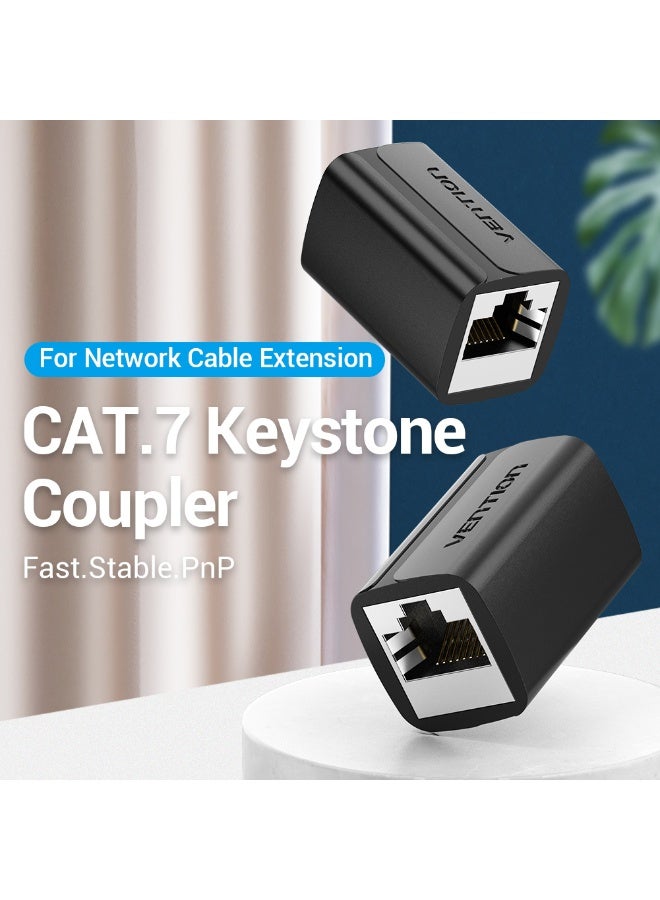 VENTION Cat.7 FTP Keystone Jack Coupler Black Model # IPWB0 - Image 2