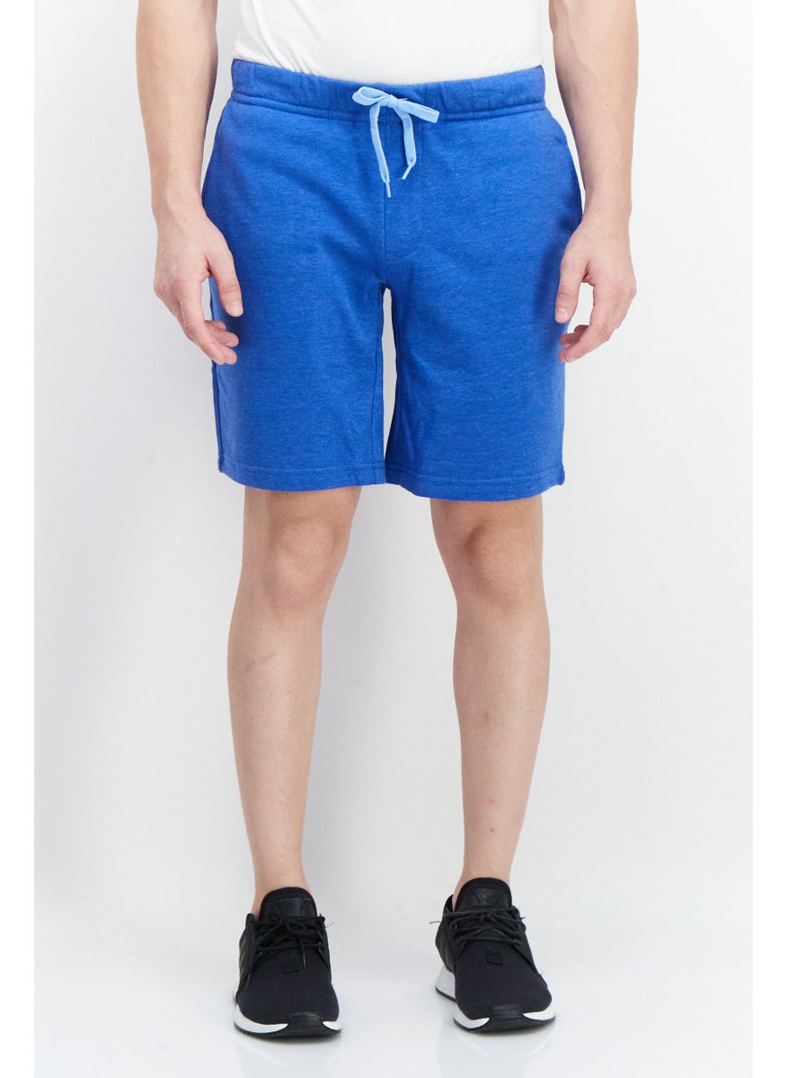 Tailorbyrd Men Fleece Drawstring Basic Short, Royal Blue  - Image 1