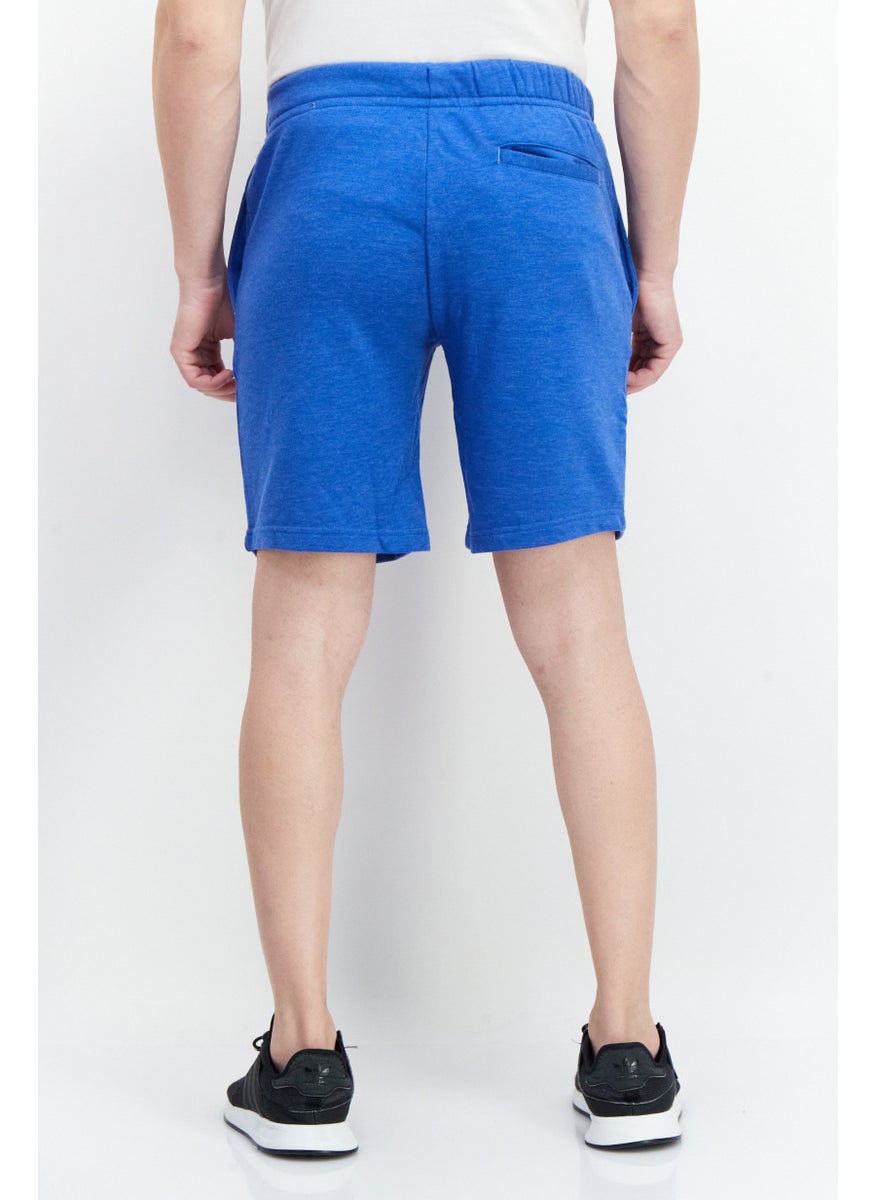 Tailorbyrd Men Fleece Drawstring Basic Short, Royal Blue  - Image 4