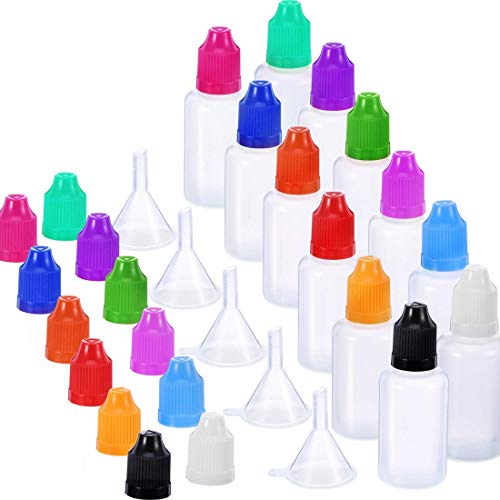 DIY Crafts Pack Of 17 Pcs, Design No # 1, LDPE Plastic Thin Tip Droppers Empty Bottle wit (Pack Of 17 Pcs, Design No # 1) - Image 2