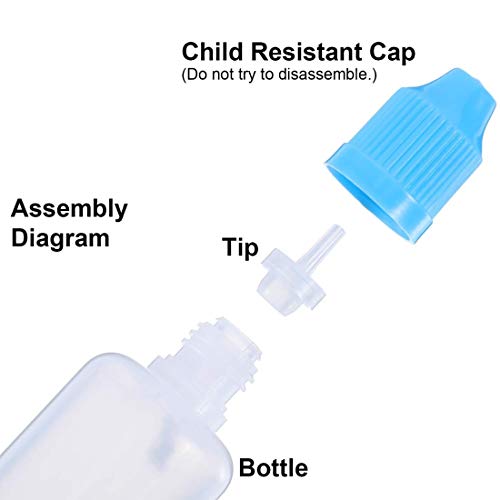 DIY Crafts Pack Of 17 Pcs, Design No # 1, LDPE Plastic Thin Tip Droppers Empty Bottle wit (Pack Of 17 Pcs, Design No # 1) - Image 5