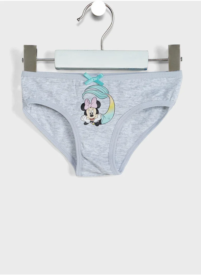 Disney Kids 3 Pack Minnie Mouse Briefs