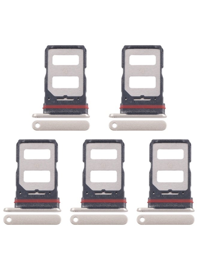 إيروريكس علبة شريحة SIM (5 قطع) لهاتف Infinix Note 40 Pro 4G X6850، فضي - Image 2