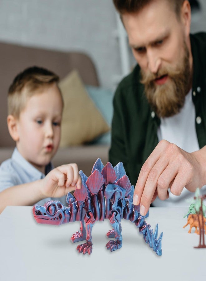 FunisFun 3D Printed Dragon with Articulated Joints for Adult, 3D Printed Dinosaur Fidget Toys Decor for Stress Relief (Stegosaurus-BP, 1P) - Image 5