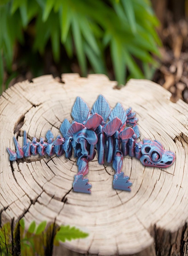 FunisFun 3D Printed Dragon with Articulated Joints for Adult, 3D Printed Dinosaur Fidget Toys Decor for Stress Relief (Stegosaurus-BP, 1P) - Image 3